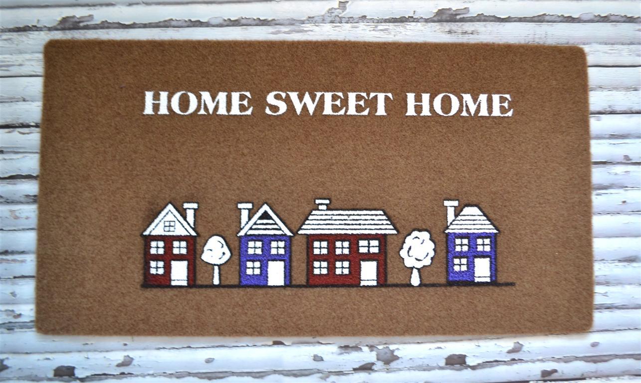 Giz Home 1194 Sweet Home Kahve Boyalı Paspas 40 x 75