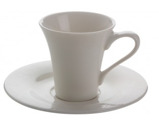 Kütahya Porselen Estel Kahve Fincanı Tabaklı 12 Adet
